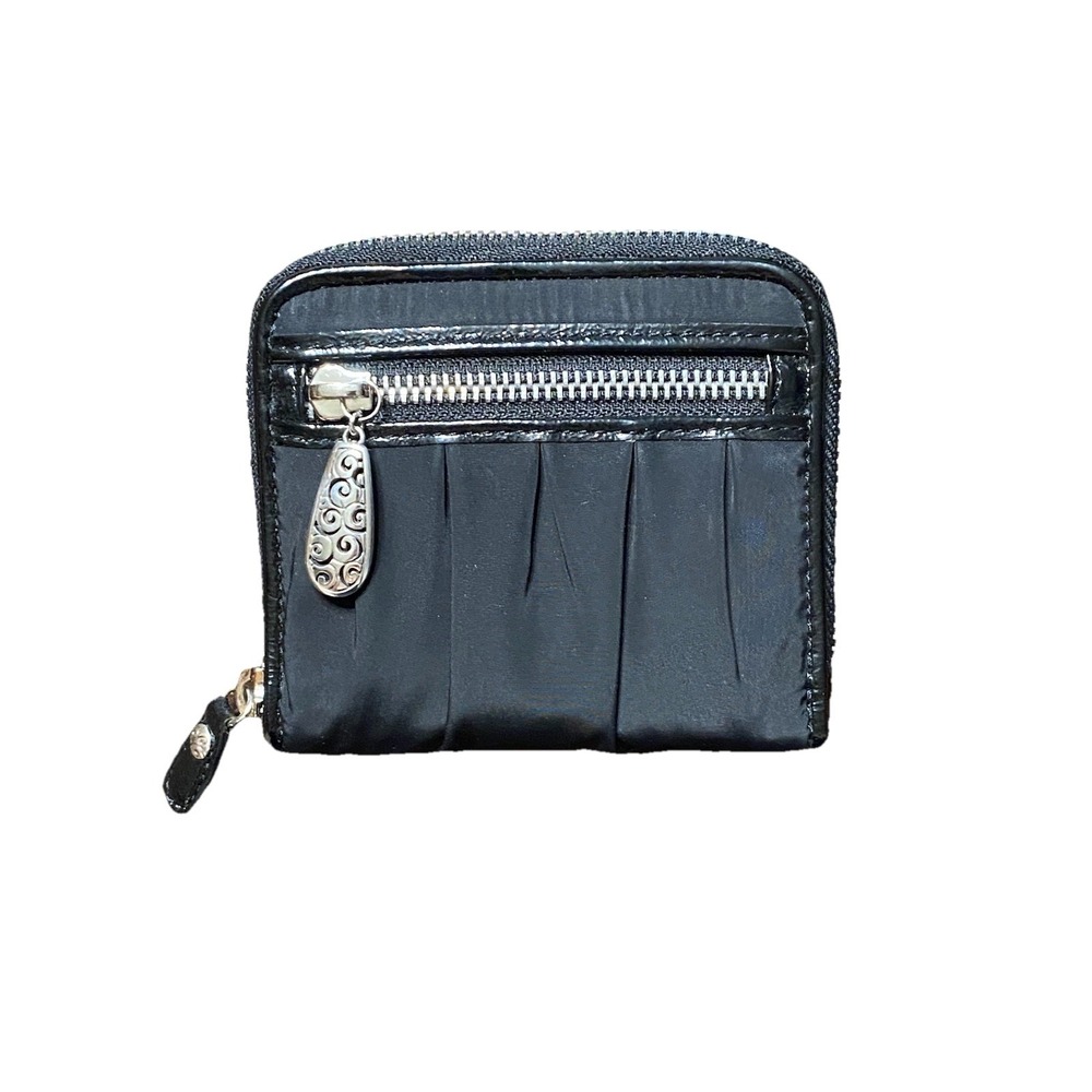 Brighton Bifold Wallet Multi Packets Black Leather Inside ID Card Holder